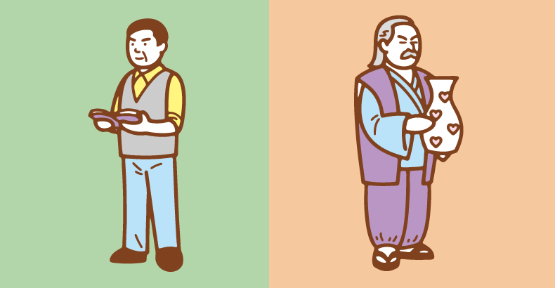 直感人間と直感人間のイメージ