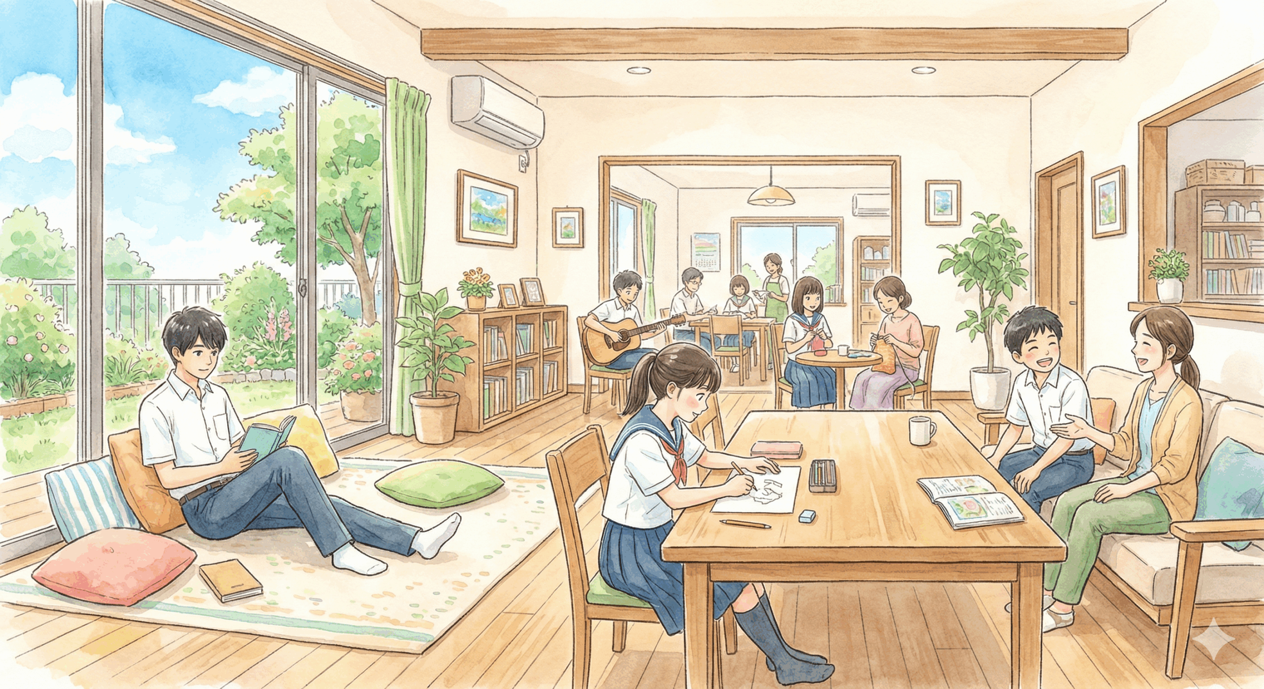 フリースクールの選び方と全国支援施設リスト：多様な学びの場で笑顔を取り戻す子どもたちのイメージ