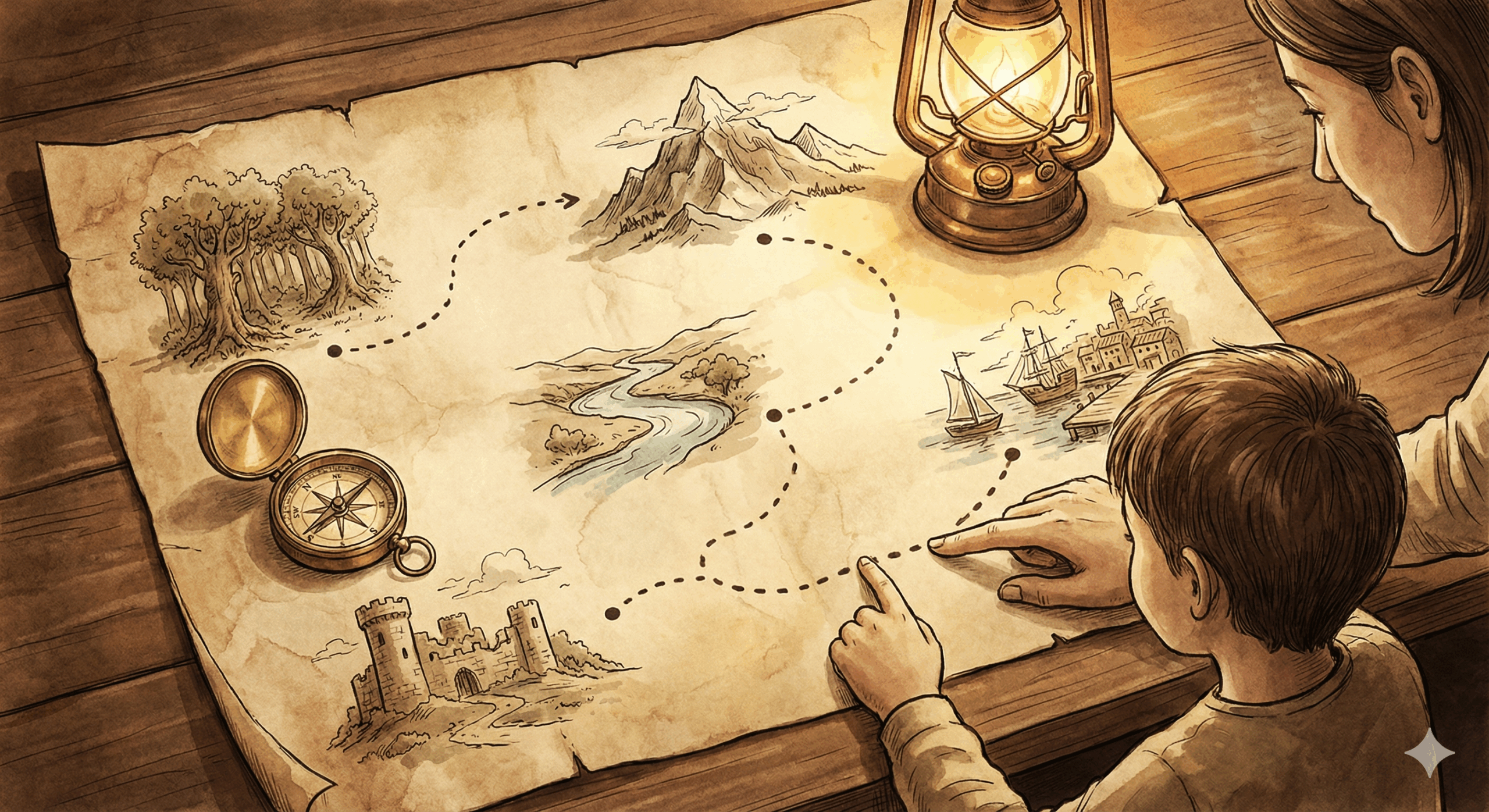 不登校の基礎知識まとめ：5つのステップで回復への道のりを示すロードマップのイラスト