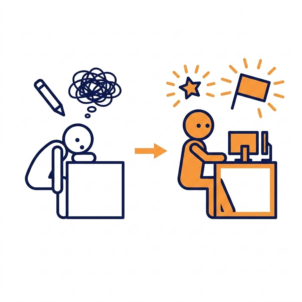 机を「自分専用アトリエ」に変える